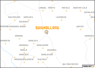map of Suid-Holland