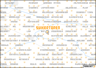 map of Suikertoren