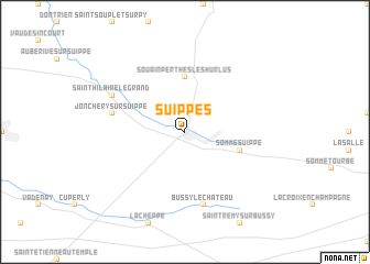 map of Suippes