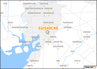 map of Suishachō