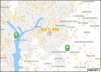 map of Suitland