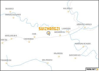 map of Suizhangzi