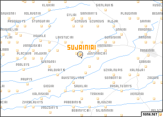 map of Sujainiai
