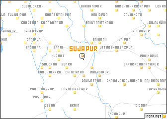 map of Sujāpur