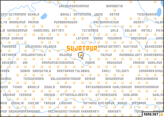 map of Sujātpur