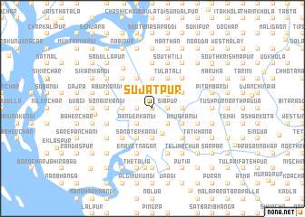 map of Sujātpur