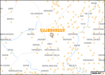 map of Sūj Bahādur