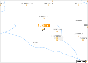 map of Sukach