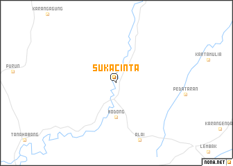 map of Sukacinta