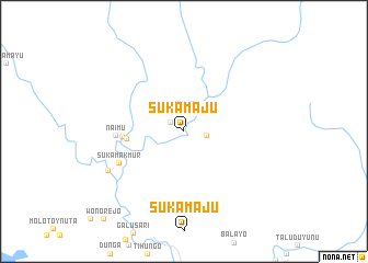 map of Sukamaju