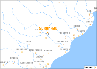 map of Sukamaju