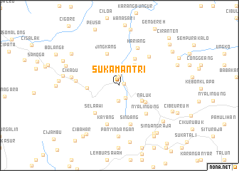 map of Sukamantri