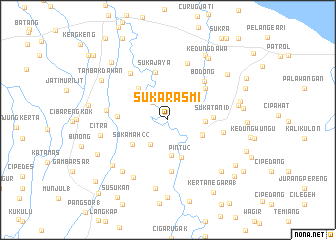 map of Sukarasmi