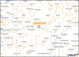 map of Sukāsan