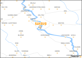 map of Sūkava