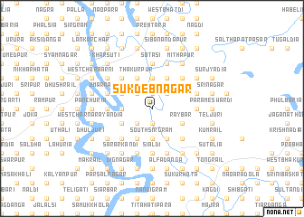 map of Sukdebnagar