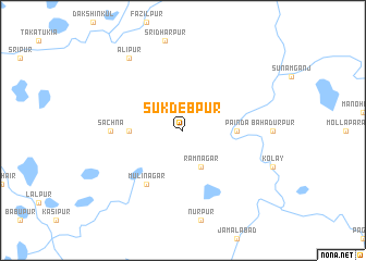 map of Sukdebpur