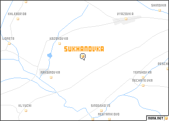 map of Sukhanovka