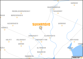 map of Sukhanovo