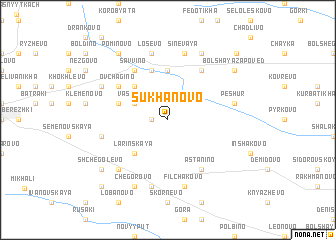 map of Sukhanovo