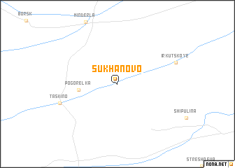 map of Sukhanovo