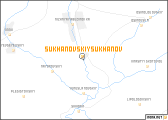 map of Sukhanovskiy Sukhanov