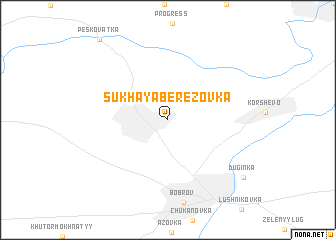 map of Sukhaya Berëzovka