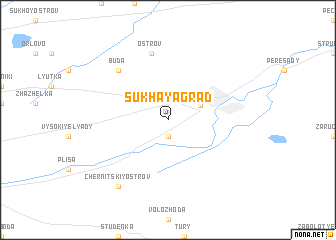 map of Sukhaya Gradʼ