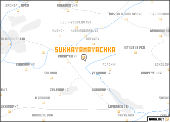 map of Sukhaya Mayachka