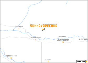 map of Sukhaya Rechka