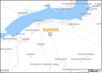 map of Sukhina