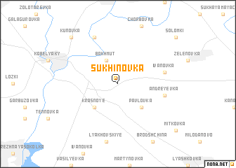 map of Sukhinovka