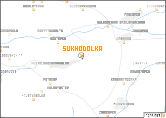 map of Sukhodolka