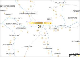 map of Sukhodolovka