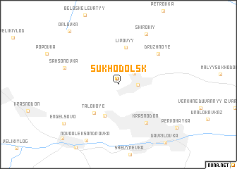 map of Sukhodolʼsk