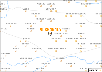 map of Sukhodoly