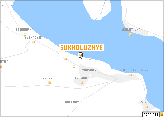 map of Sukholuzhʼye