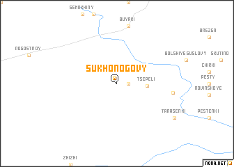 map of Sukhonogovy