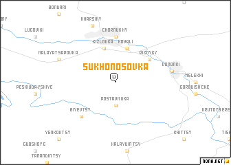 map of Sukhonosovka