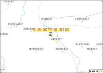 map of Sukhopeskovatka