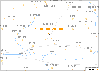 map of Sukhoverkhov\