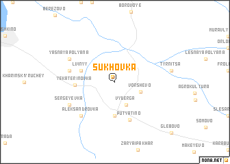 map of Sukhovka