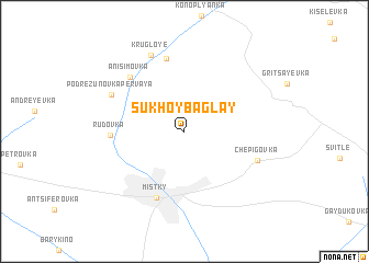 map of Sukhoy Baglay