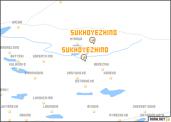 map of Sukhoyezhino
