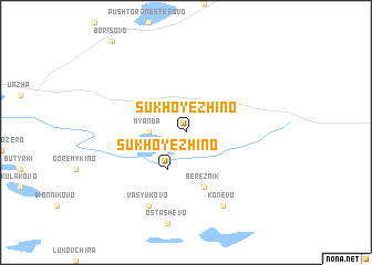 map of Sukhoyezhino