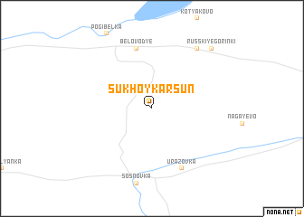 map of Sukhoy Karsun\