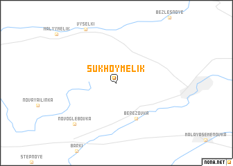 map of Sukhoy Melik