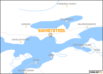 map of Sukhoy Otrog