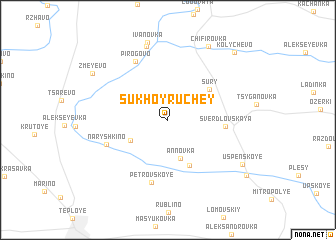 map of Sukhoy Ruchey