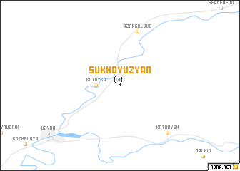 map of Sukhoy Uzyan